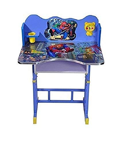 BRIJBAZAAR Cartoon Printed Wooden Height Adjustable Study Table for Kids(3-10 Years)(1 Year Extended Warranty) 1