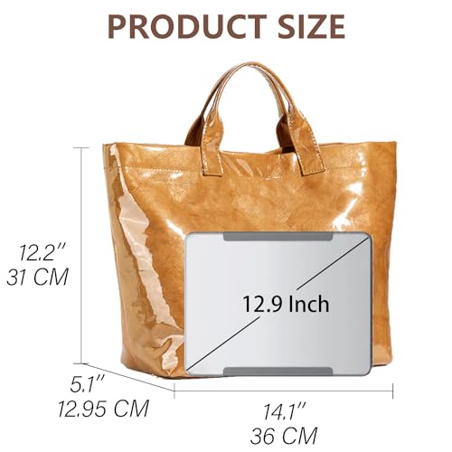 Bolso tote grande para mujer KAMEILONG de PVC miniatura 6