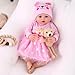 BABESIDE Lifelike Reborn Baby Dolls Girl - 20-inch Realistic Newborn with Soft Cloth Body, & Poseable Limbs, Real Life Toddler Reborn Doll Girl - Adorable Gift for Girls Ages 3+