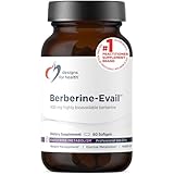 Designs for Health Berberine Evail - Enhanced Absorption Berberine Supplement for Metabolism & Healthy Lifestyle Support - Non-GMO (60 Servings)