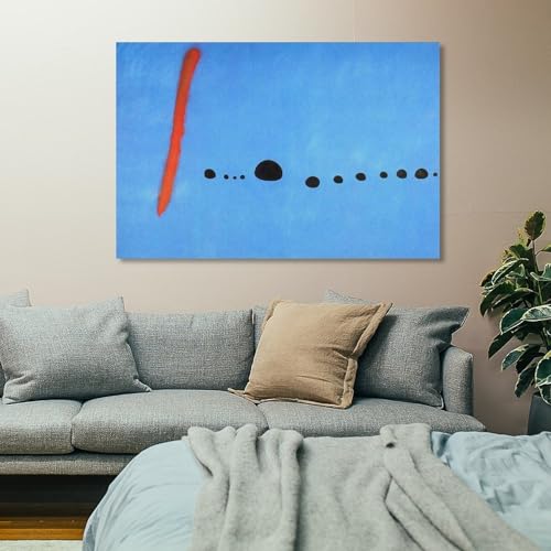 Toile Joan Miró bleue : la solution déco 20x30 cm pour petits murs - 7