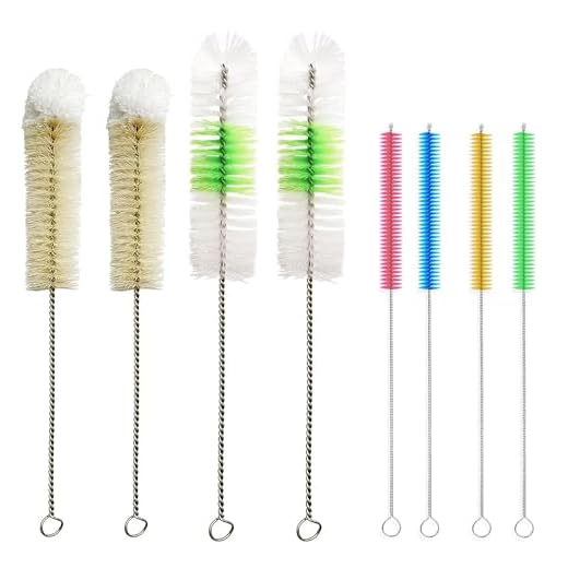 Kit de limpeza de narguilé, kit de limpeza de cachimbo de água com 8 pincéis, acessórios de narguilé premium para limpeza de shisha, conjunto de escovas de limpeza coloridas para garrafa de água, bule