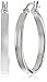 Gem Stone King 1.00 Inch 925 Sterling Silver Tarnish-Free Hoop Earrings Thickness is 3.00mm