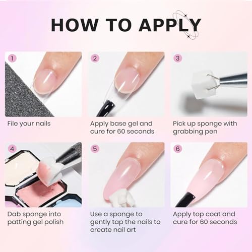 Gradient Painting Gel, 9 Colors Ombre Gel Polish UV miniatura 7