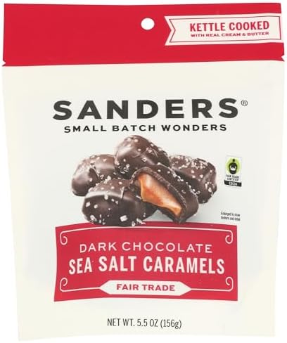 Amazon.com : SANDERS Dark Chocolate Sea Salt Caramels, 5.5 OZ