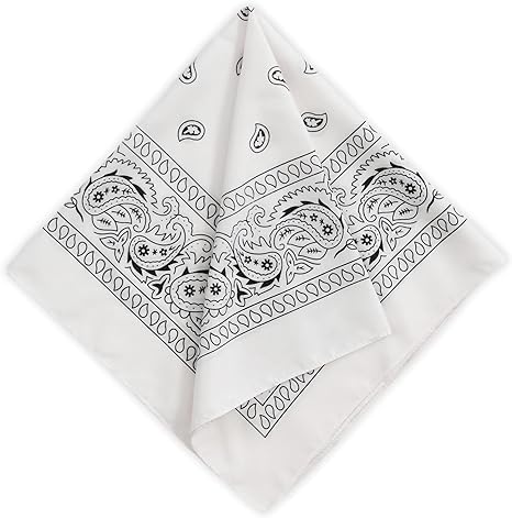 Image of SPIN CART Soft Breathable Cotton Paisley Bandana Handkerchief For Hair Head Bike For Men & Women