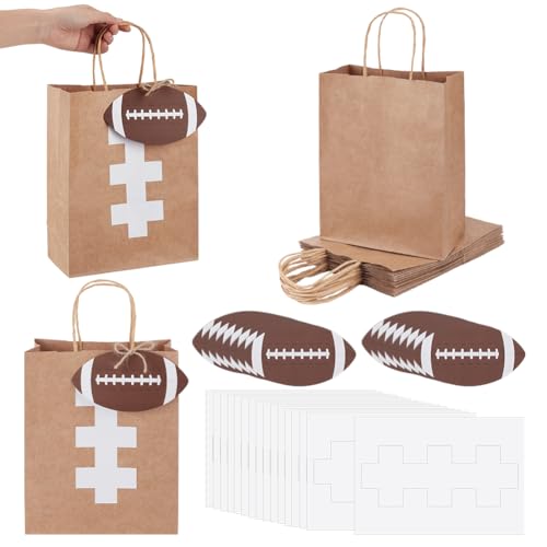 Pochette kraft NBEADS avec carte et autocollant pour offrir des cadeaux de rugby