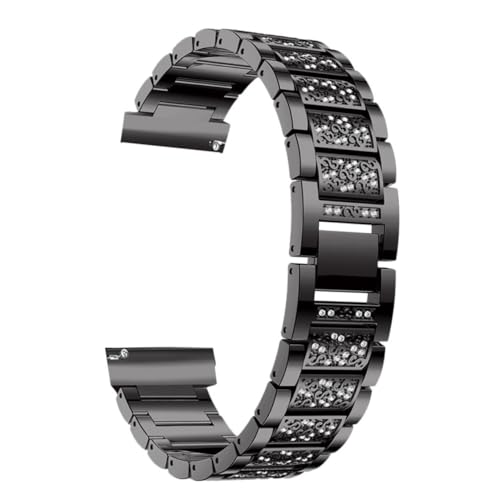 Correa de reloj para mujer ligera que evita rozaduras con diseño de cristal