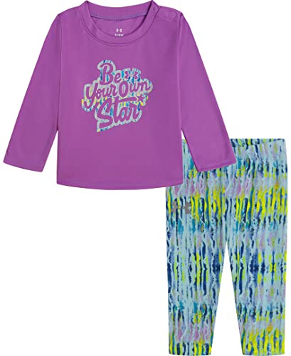 Legging violet tie dye UA 12M parfait pour les journées de jeux à la crèche
