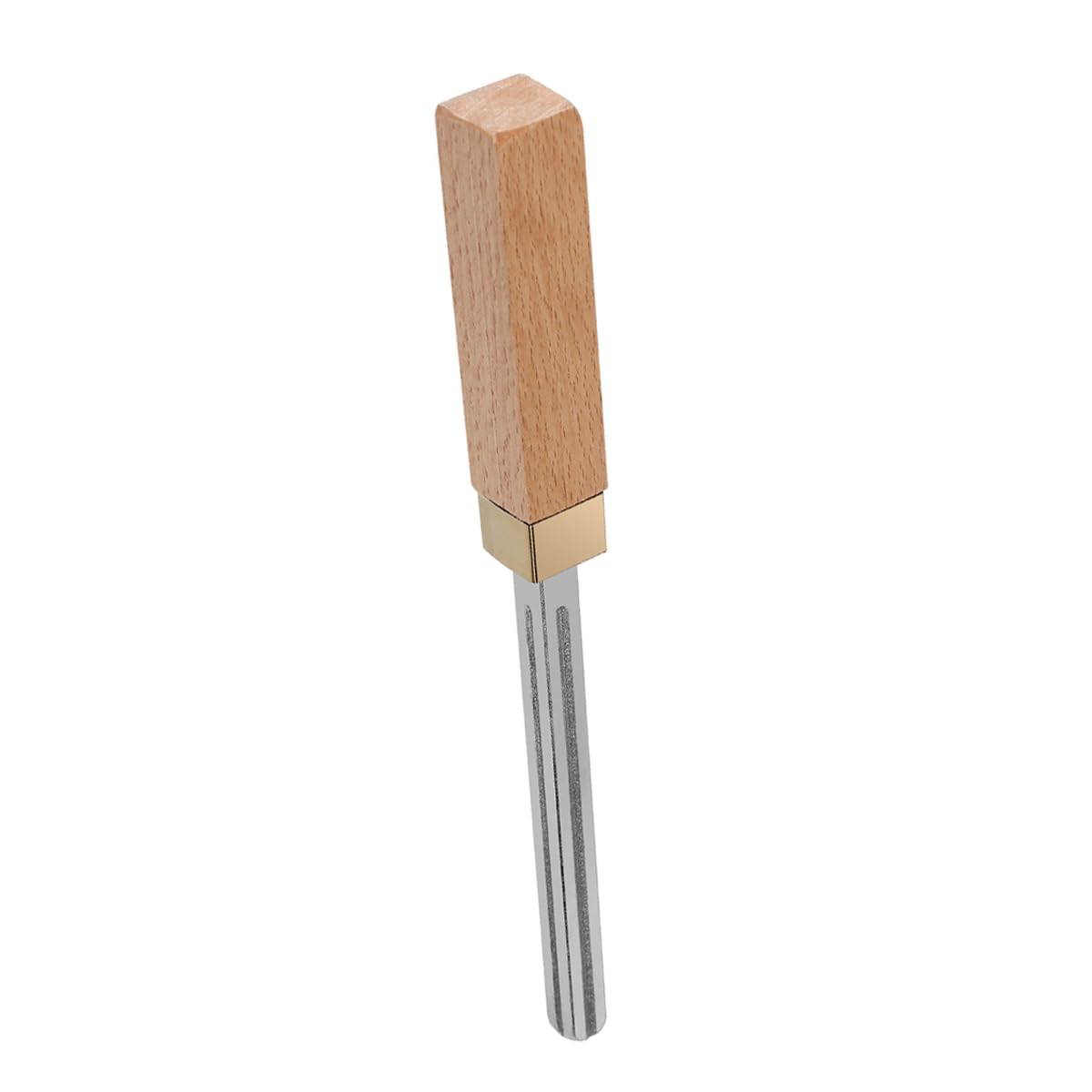 Gorise Outil de couronnement de frettes de Guitare en Diamant, Lime à frettes avec 3 Bords étroits/Moyens/Larges, Outils de réparation de Guitare et de luthier, Manche en Bois