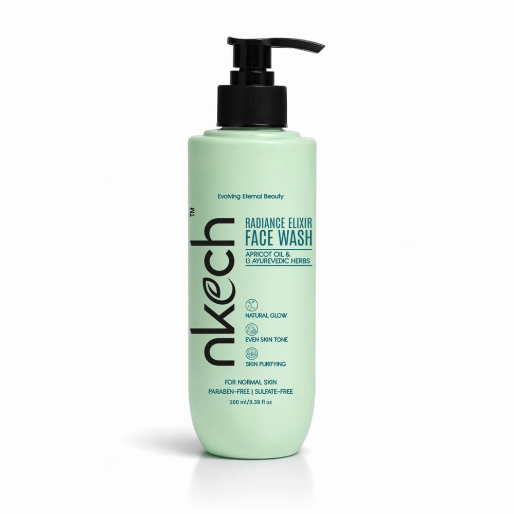 Nkech Radiance Elixir Face Wash for Women & Men | Apricot Oil & 13