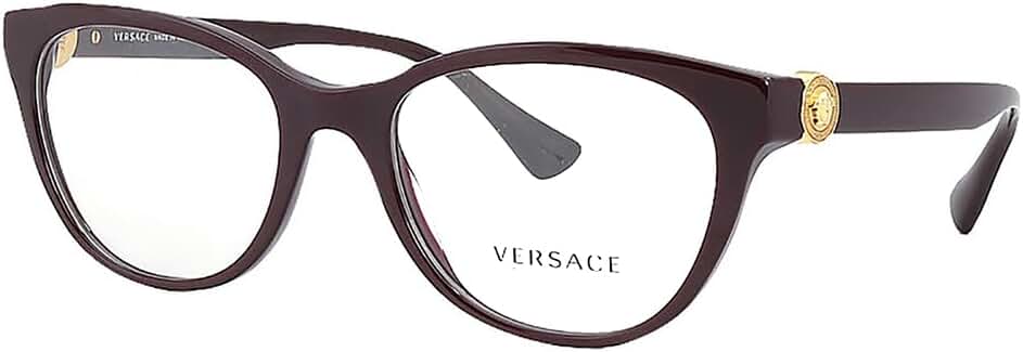 Amazon.com: Versace VE 3330 5386 Plum Plastic Cat Eye