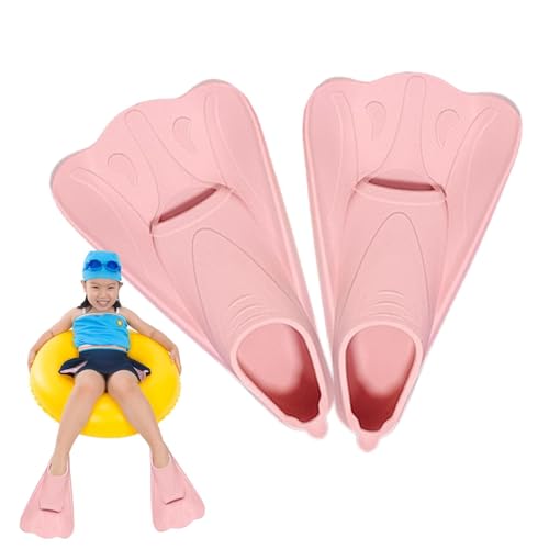 Aletas De Natación para Niños - Aletas De Entrenamiento , Equipo De Buceo para Snorkel | Silicona Ligera Y Flexible Ajuste Cómodo para Estilo Libre Clases De Natación Esnórquel Y Sesiones