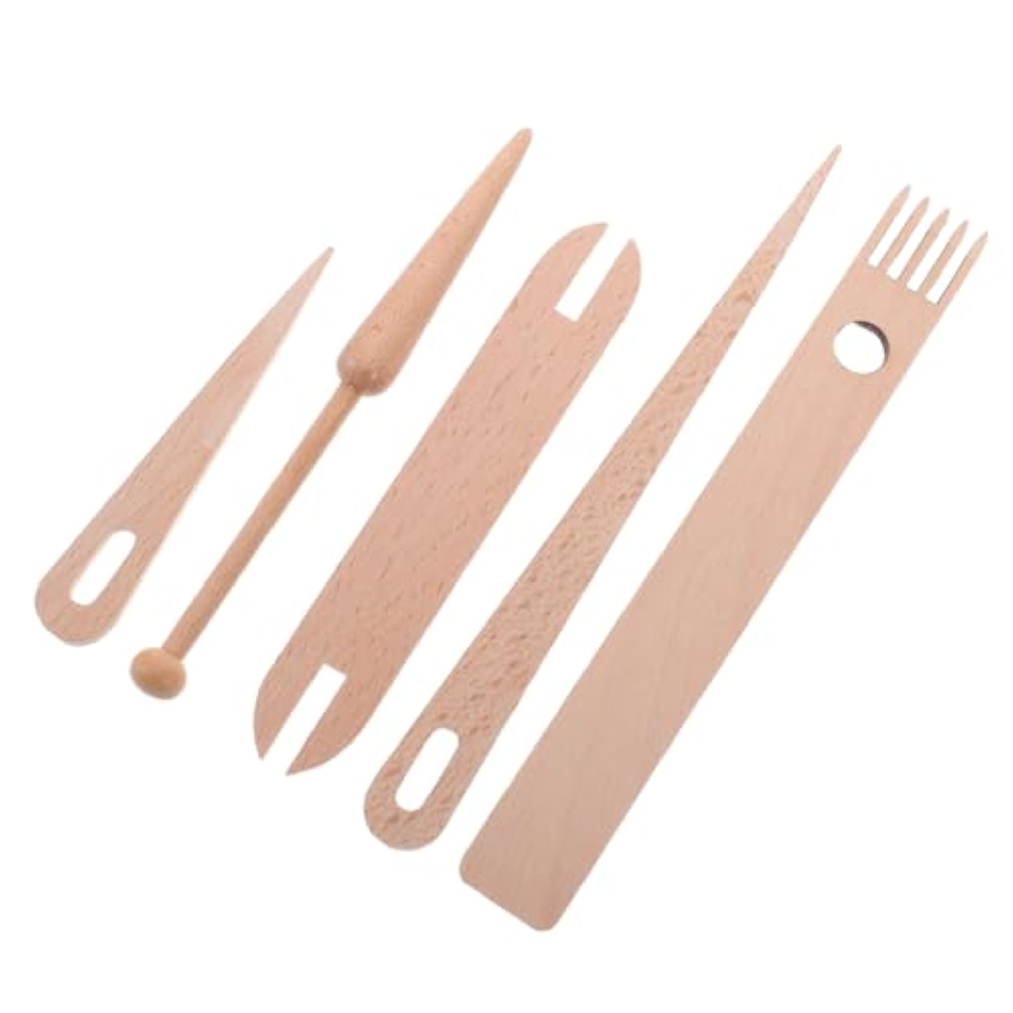 Mini Weaving Set with Wooden Accessories for Crafting
