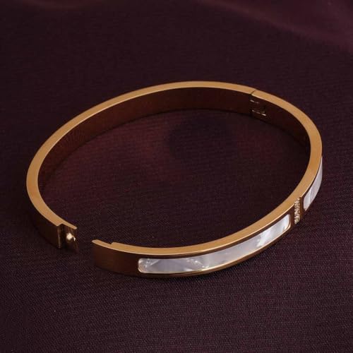 Image of PALMONAS Classic Gold Bangle Bracelet for Women - Gift for Girls & Women | Waterproof & Anti-Tarnish Bracelet