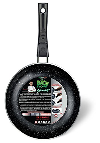 Pensofal Biostone Sartén, Aluminio, Baquelita, Acero Inoxidable, Negro, 24 cm