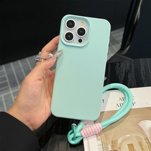Étui de téléphone mat à dragonne antichoc pour éviter les chutes d'iPhone