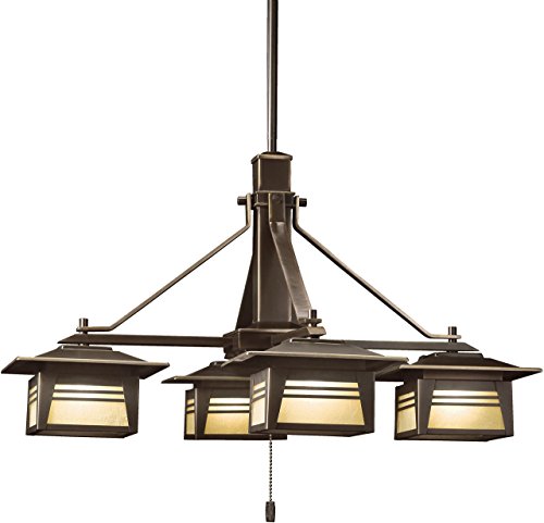 Kichler 15409OZ Zen Garden Chandelier 4-Light 12V, Olde Bronze Kichler 15409OZ Zen Garden Chandelier 4-Light 12V, Olde Bronze