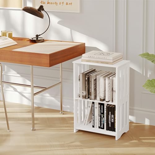 HAYOFAMY 3-Tier End Table Nightstand White, Narrow Side Table with Storage Shelf, Small Bookshelf Bedside Table for Bedroom, Living Room, Office, Bathroom by HAYOFAMY - Image 6