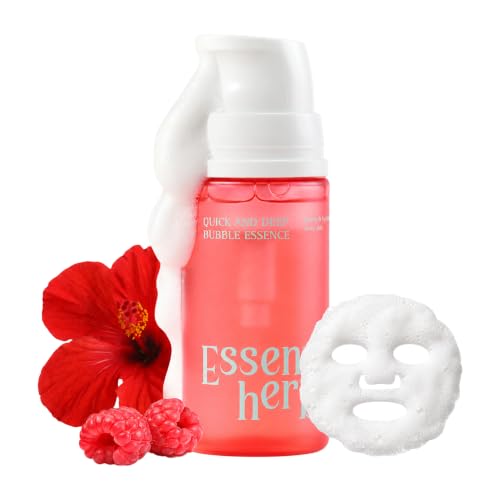 Essenherb Quick & Deep Oxy-Bubble Essence | Firming & Glow Serum with Collagen Peptide & Niacinamide | Fast Absorption & Makeup-Ready | Korean Skincare 3.28 fl oz