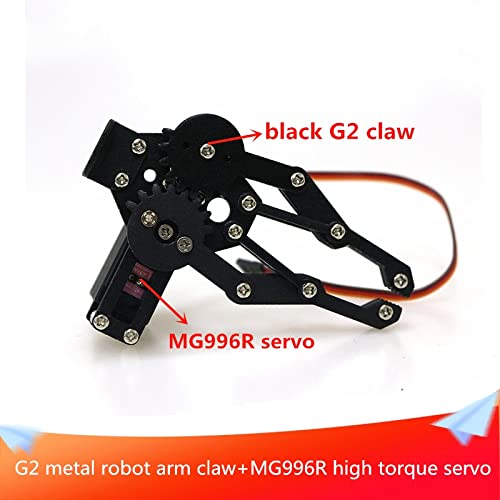 Premium Metal Robot Chassis Mechanical Claw / Clamp Arm/ Gripper / With High Torque Servo, Robotics Part / Accessory Model For Arduino / Raspberry Pi / Microbit To Clip / Carry, Diy Steam Education #TOP2