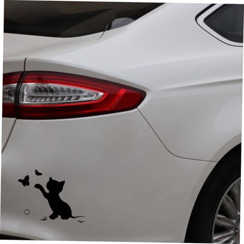 Pegatinas de gato para coche con acabado decorativo PET premium en pack 4