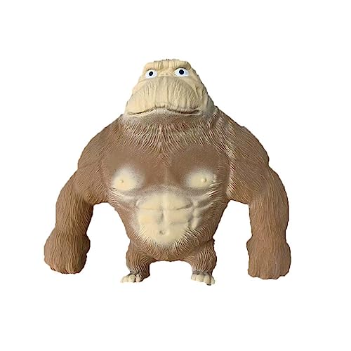 LOease Stress Relief Squeezing Monkey Toy, Stretchy Monkey Toy Tiktok, Stretch Gorilla Figure Squishy Toy, Kids and Adult Stress Relief Toys, Soft Gorilla Toy