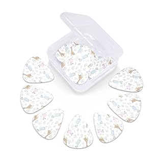 Lot de 12 médiators pour guitare électrique et acoustique Motif girafe - Les Beatles, Paul McCartney, John Lennon, RIngo Starr, George Harrison Lot de 12 médiators pour guitare électrique et acoustique Motif girafe – Image 6