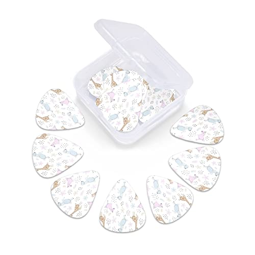 Lot de 12 médiators pour guitare électrique et acoustique Motif girafe - Les Beatles, Paul McCartney, John Lennon, RIngo Starr, George Harrison Lot de 12 médiators pour guitare électrique et acoustique Motif girafe – Image 7