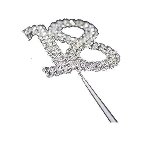 Warehouseshop Cake Topper, Silver, 18 Cover