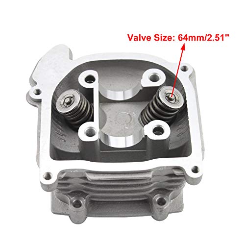 Goofit 39Mm Cylinder Head With 64Mm Valve For 4 Stroke Gy6 49Cc 50Cc Atv Scooter Moped 139Qma 139Qmb Engine Part #TOP4
