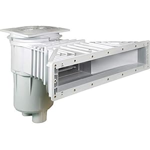 well2wellness® Slim-Line Pool skimmer ABS 17,5 L – kunststof skimmer voor foliebekken + klaar zwembad (0254)