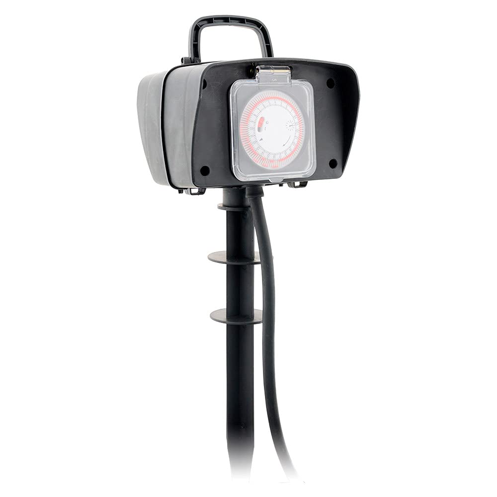 Zenitech -Pole 2 gniazda 2P+T kabel H07RN-F 3G1,5mm² IP44 + programista - Zenitech