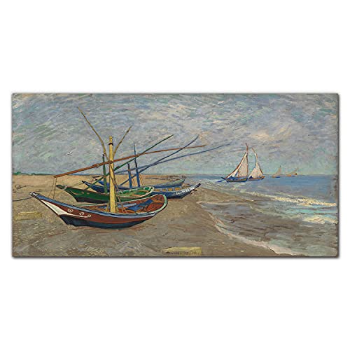 Décoration murale bateaux sur la plage pour une ambiance vacances moderne