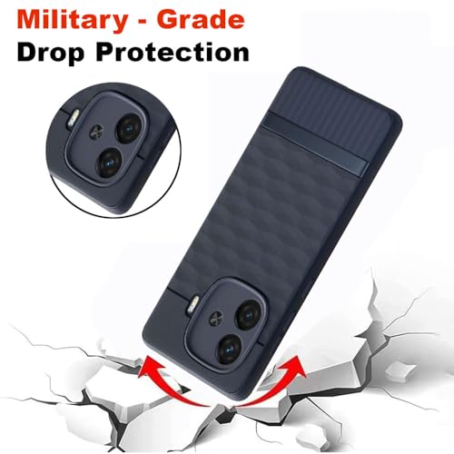 Image of Shockproof Case for iQOO Neo 10R 5G | Full Camera Protection | TPU Flexible Back Cover for iQOO Neo 10R 5G (Steel Blue)