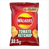 Walkers Tomato Ketchup Crisps 32.5g x Case of 32
