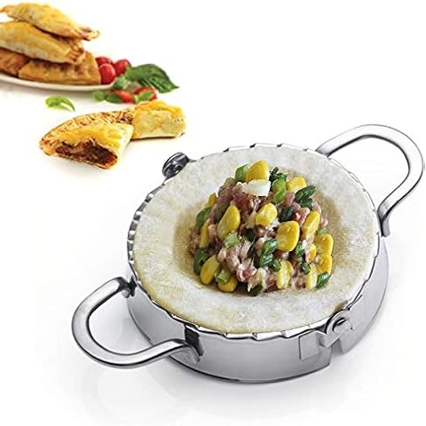 Best Utensils Stainless Steel Ravioli Mould Pierogi Dumpling Maker Wrapper Pastry Dough Cutter Kitchen Accessories (L-12CM) Cover