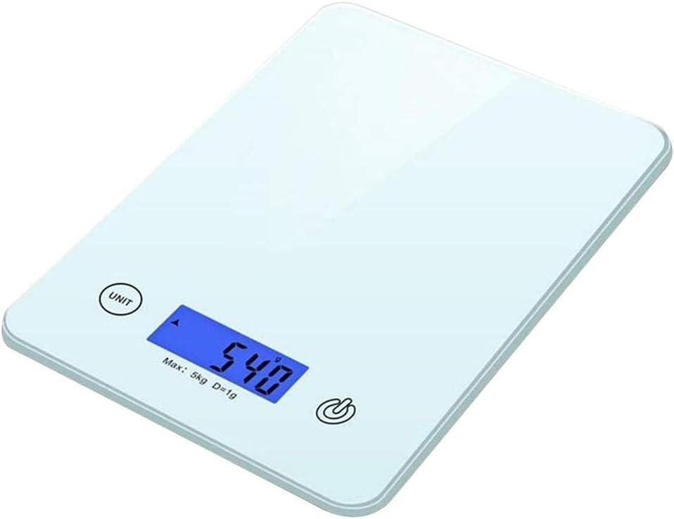Kitchen Food Scale Weighing Household Stainless Steel Meal Electronic Black, White