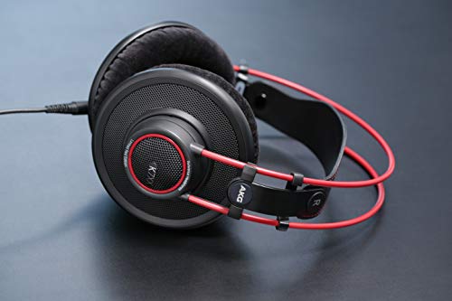 Massdrop x AKG K7XX — Reference Open-Back Audiophile Headphones — Pro Studio Over-Ear (Red)