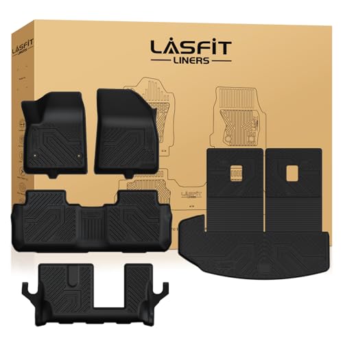 Image of LASFIT Floor Mats & Cargo Liner with Backrest Mat 2020-2025 & Only 7 Seats