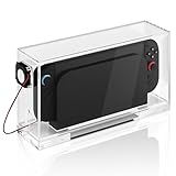 Geekria Switch ベース 放熱 卓上用 防塵カバー アクリル 保護ケース 静音 冷却ファンを搭載 Nintenndo 任天堂 Switch2/ OLED ドックステーションに対応 傷防止 (クリア)