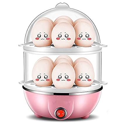 BHARAT OCEAN Egg Boiler With Automatic Off & Double Layer Electric Egg Maker For Boiling, Cooking And Frying Egg Poacher Machine/ 14 Egg Cooker/ Egg Steamer / Omelet Bowl With Tray????
