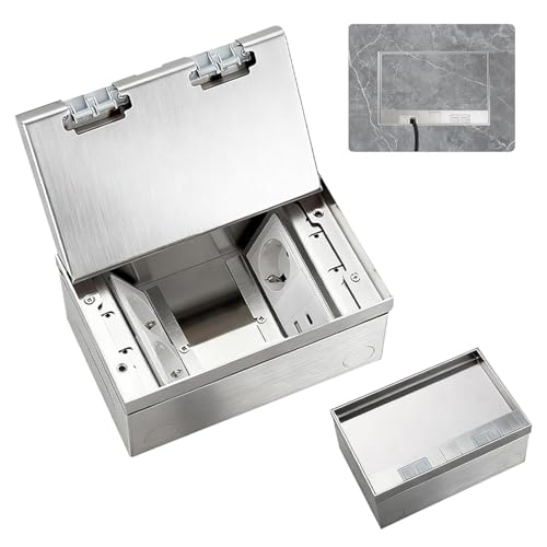 Bodeneinbausteckdose, 4000W/16A Wasserdichte Edelstahl...