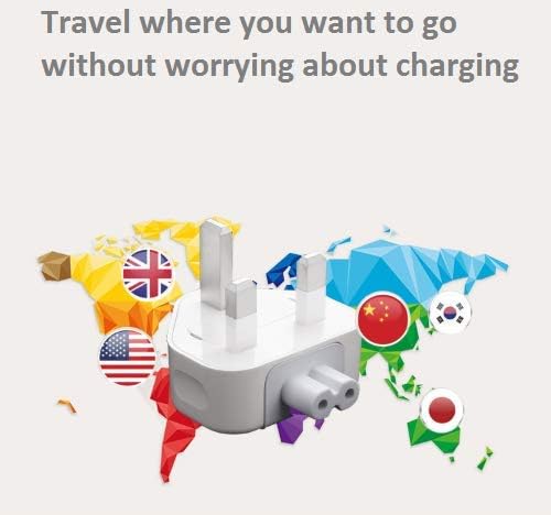 Miniatura 6 de Adaptador de cargador de corriente alterna Mac Reino Unido enchufe de pared Duckhead, Seoyo Convertidor Cargador de viaje Adaptador estándar del