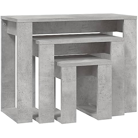 vidaXL Tables Gigognes 3 pcs Cover