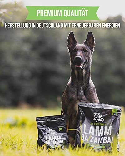 Tales & Tails Lamm Ba Zamba Halbfeuchtes Trockenfutter für Hunde | Getreidefrei | Mit 75% Lamm Als Tierische Proteinquelle | Nur 6 Zutaten | Hohe Verträglichkeit | 4kg