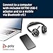 Poly - Voyager Focus 2 UC USB-C Headset (Plantronics) - Bluetooth Dual-Ear (Stereo) Headset with Boom Mic - USB-C PC/Mac Compatible - Active Noise Canceling - Works with Teams (Certified), Zoom & more