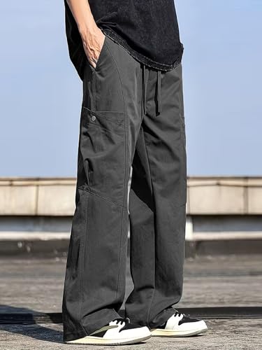 Image of Lymio Cargo for Men || Cotton Cargo Pant || Drawstring Waist Pant (Also Available in Plus Sizes) (145-148)