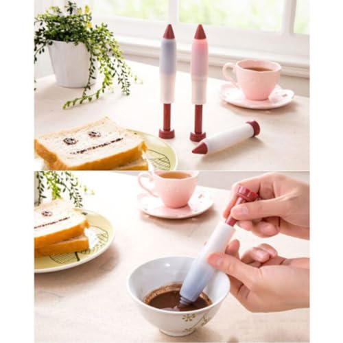 EXCEART �V���R�����P�[�L�f�R���[�V�����y�� 3�{�Z�b�g �H�i�p�`���R���[�g�i��� �x�[�J���[DIY�p�f�R���[�V�����c�[�� ����̃P�[�L �N�b