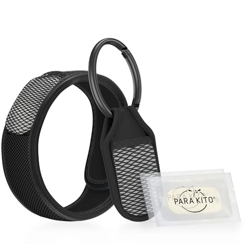 para’Kito Mosquito Repellent 1 Black Wristband and 1 Black Clip Bonus